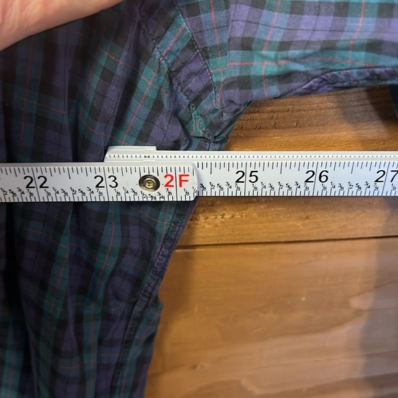 Ralph Lauren Men's Purple Green Plaid Shirt Long Sleeve Button Up‎ 16 1/2 32/33 - Picture 6 of 9